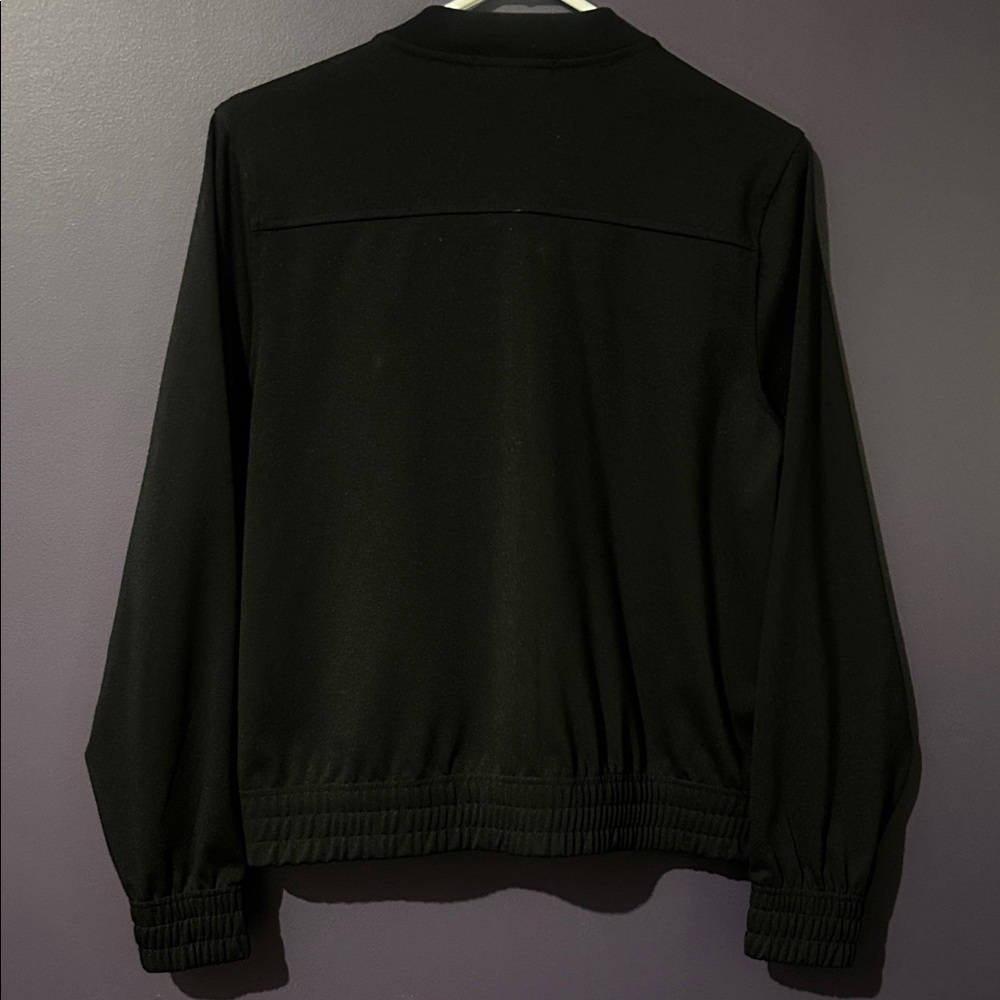 Banana Republic Classic Black Bomber Jacket - Picture 5 of 5